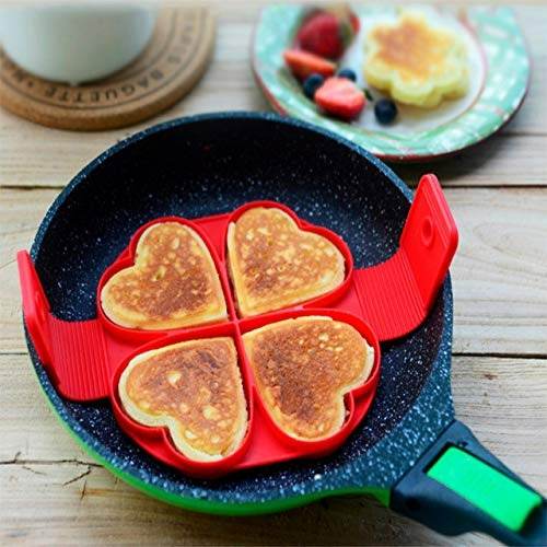 Silicone Flapjack And Egg Mold (Heart) - DMC Wholesale