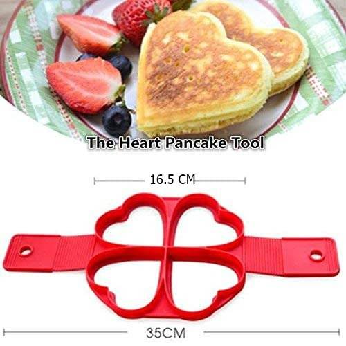 Silicone Flapjack And Egg Mold (Heart) - DMC Wholesale