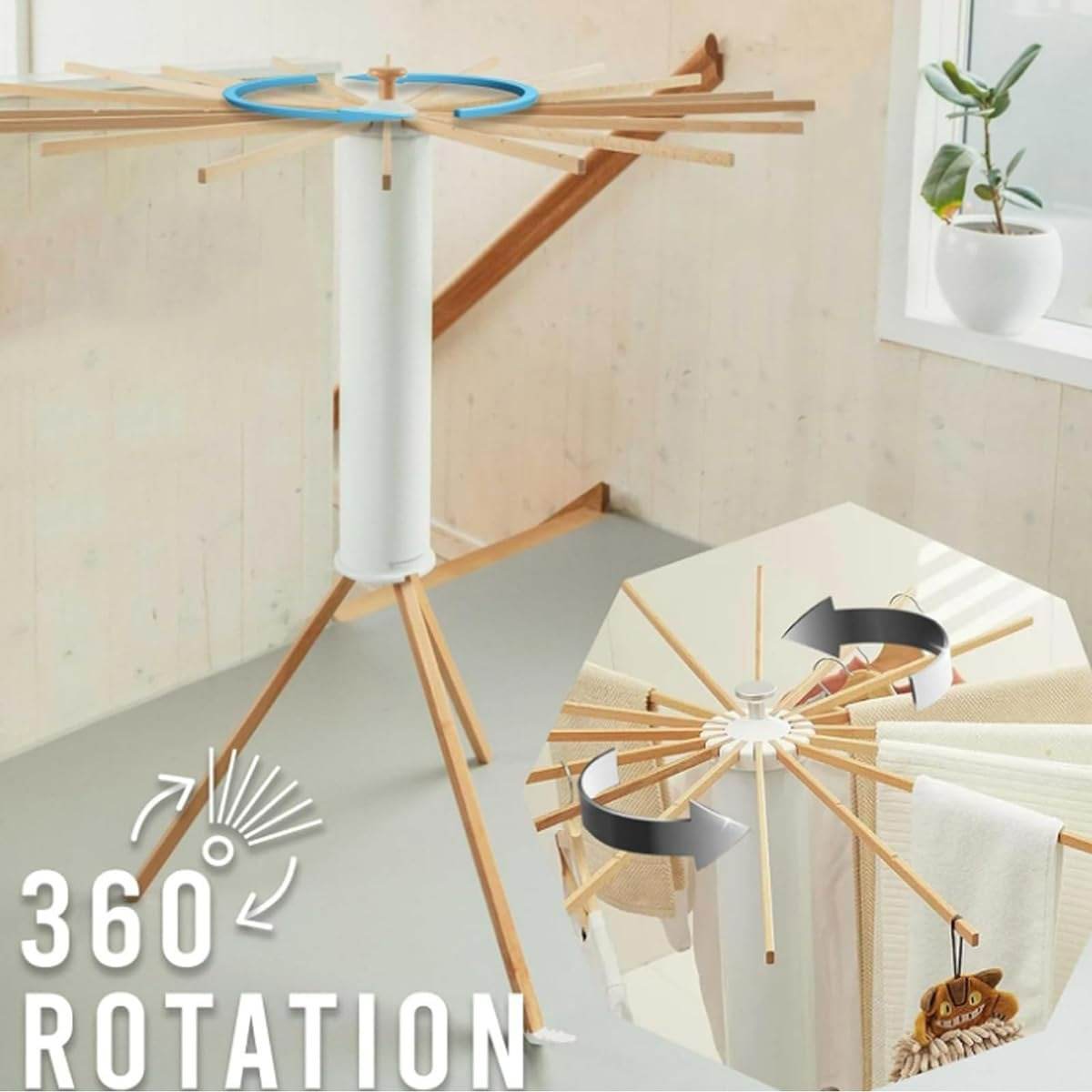 Collapsible Tripod Clothes Drying Stand - DMC Wholesale