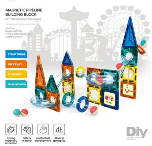 LED Magnetic Building Blocks (42 pcs) - DMC Wholesale