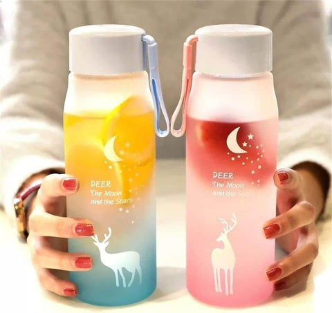 Frosted Water Bottle (600ml)(Colourful) - Alt View