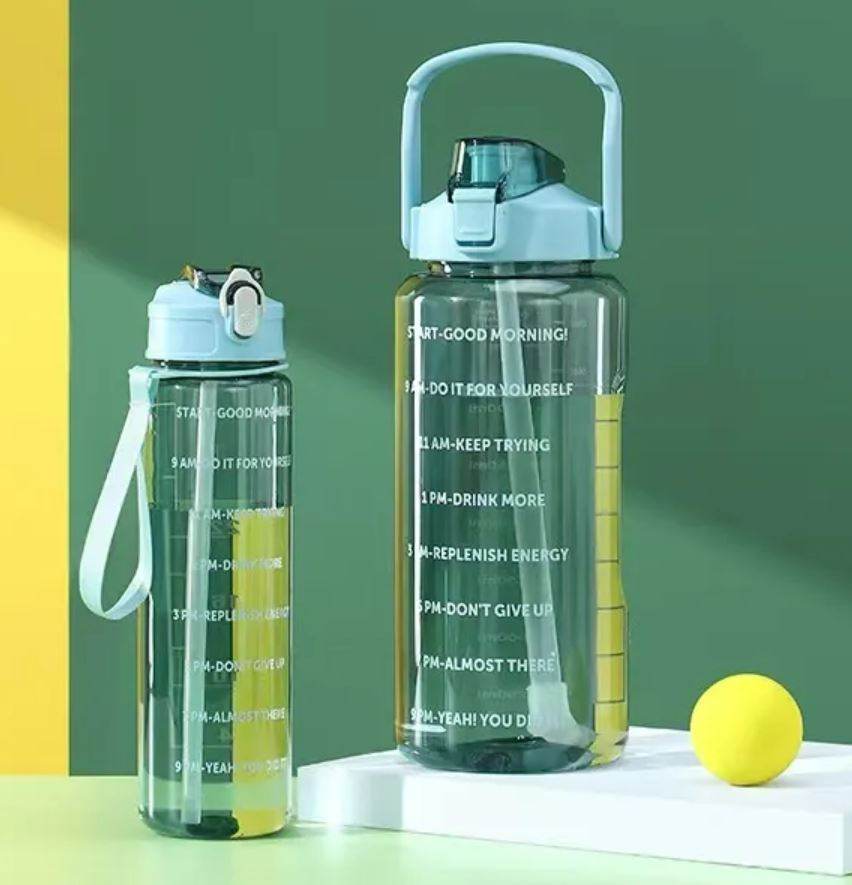 Combo: Clear Motivational Bottle (2 pcs) - DMC Wholesale