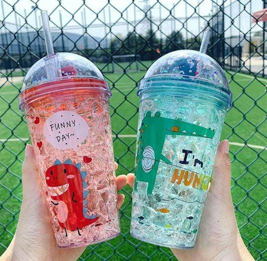Dinosaur Travel Tumbler Cup (450ml) - DMC Wholesale