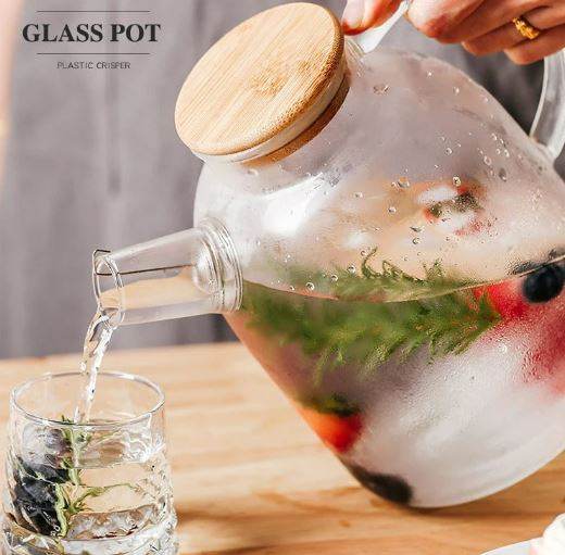 Elegant High Borosilicate Glass Water Jug (1.5L) - DMC Wholesale