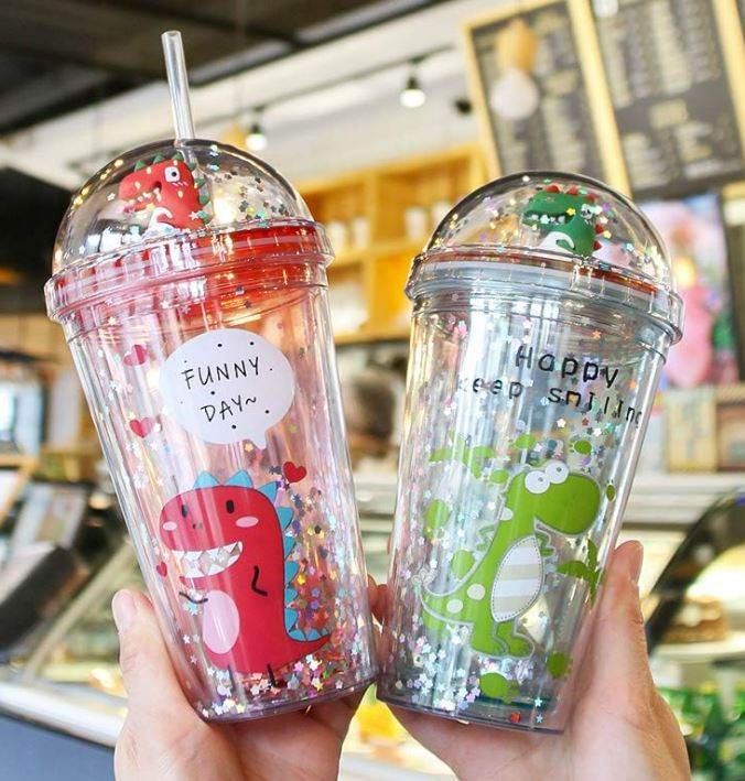 Dinosaur Travel Tumbler Cup (450ml) - DMC Wholesale