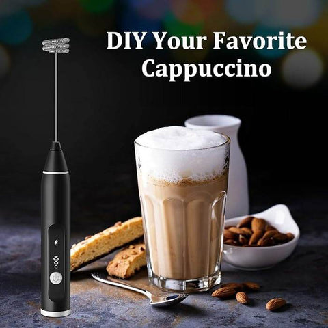 USB Rechargeable Milk Frother - Alt View