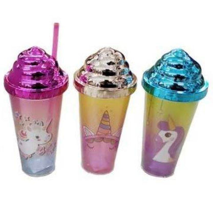 Cute Unicorn Holographic Tumbler Cup (380ml) - DMC Wholesale