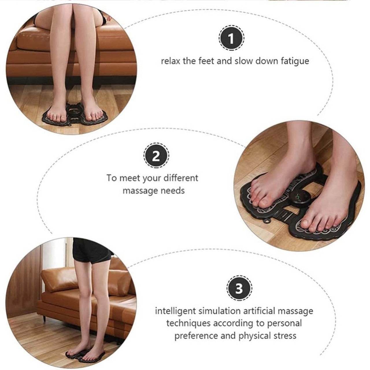 Portable Pulse Household Foot Relaxer Massager - DMC Wholesale