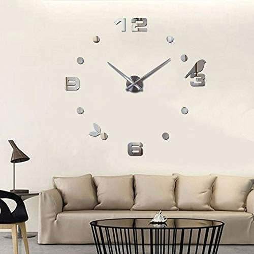 DIY Modern Bird 3D Wall Clock (Silver)(80-90cm) - DMC Wholesale