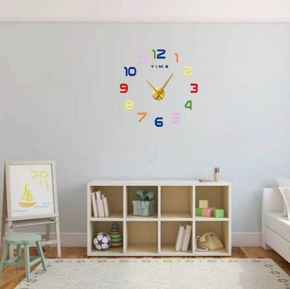 DIY Modern 3D Wall Clock (Colourful)(60-70cm) - DMC Wholesale