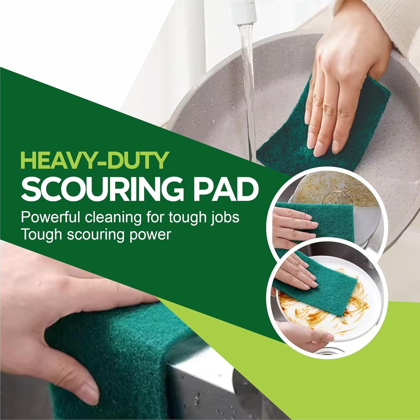 Durable Scouring Pad Set (10 pcs)