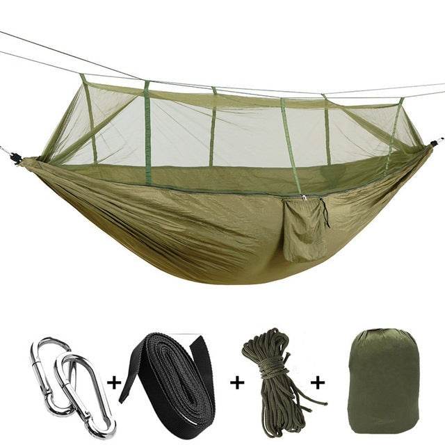 Outdoorsman's Hammock With Mosquito Net - DMC Wholesale