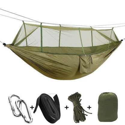 Outdoorsman's Hammock With Mosquito Net - DMC Wholesale