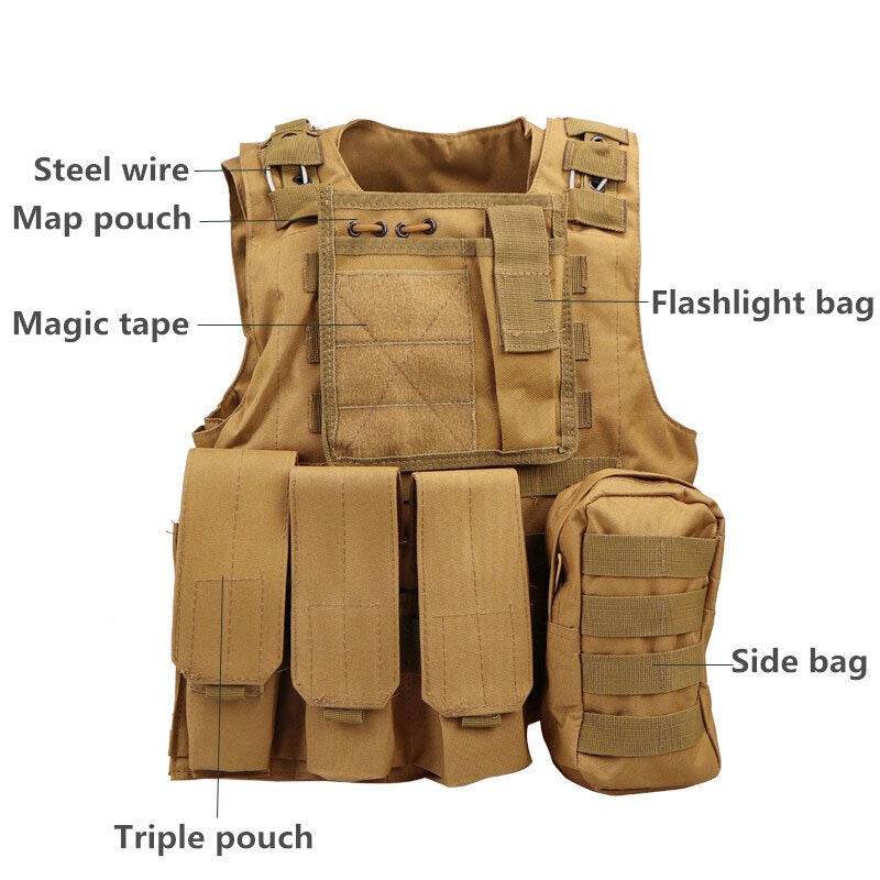 Tactical Vest and Hunting Field Battle Airsoft Waistcoat - DMC Wholesale