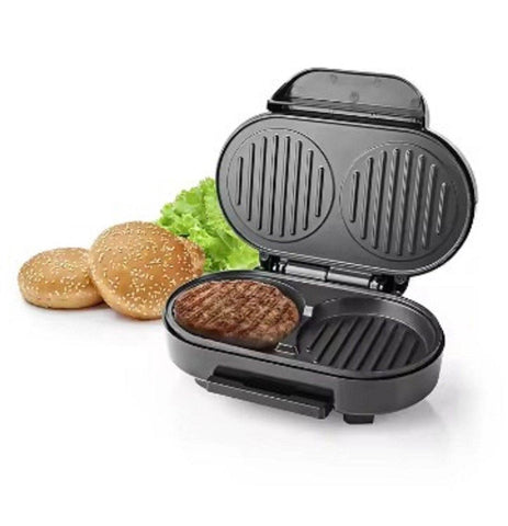 Electric Multi-function Mini Frying Pan 2 Slice Grill Hamburger Maker - Alt View