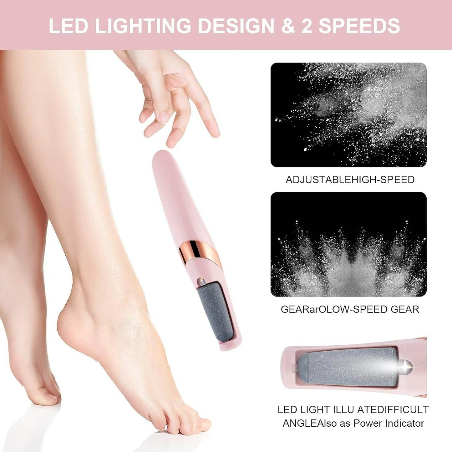 Electric Pedicure Foot File And Callus Remover - DMC Wholesale