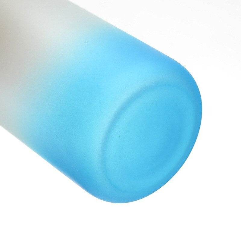 Frosted Drinking Glass With Bamboo Lid (380ml)(Each) - DMC Wholesale