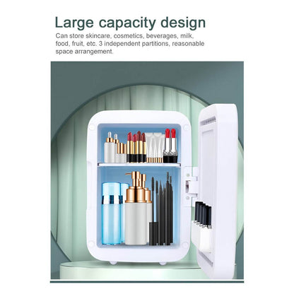 Indoor Mini Beauty Bar Fridge with LED Mirror (75W)(4L) - DMC Wholesale