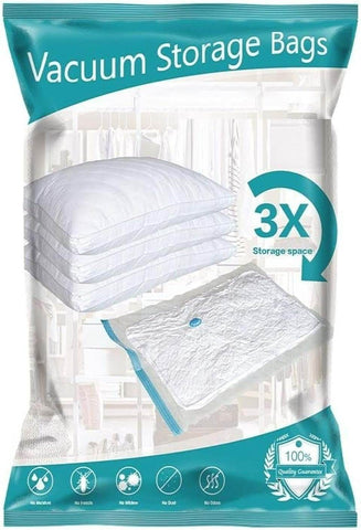 Double Seal Zipper Bag Set With Pump (10 pcs) - Alt View