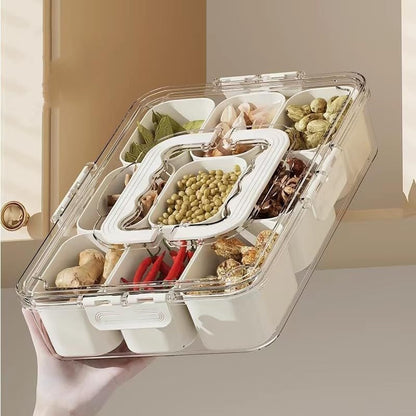 Sealed snack container (9 compartments)