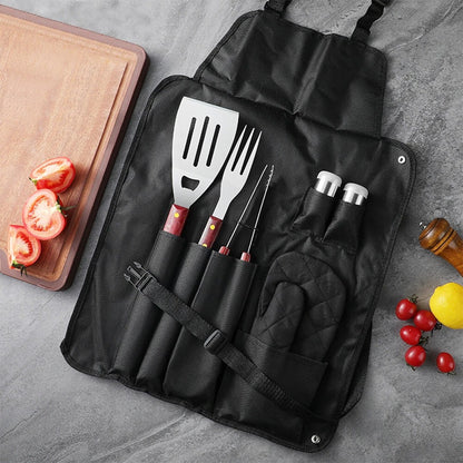 Braai Grilling Apron Tool Set (6 pcs)