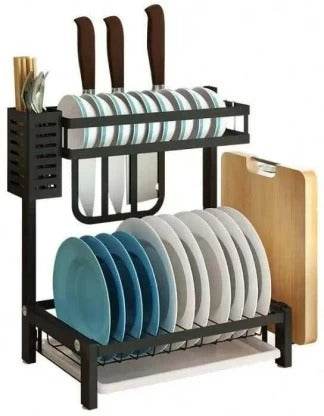 Kitchen Organiser Metal Shelf (40cm)(2 Tier)