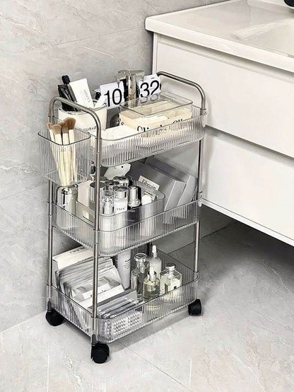 Multifunctional Home Storage Acrylic Trolley (3 Tier) - DMC Wholesale