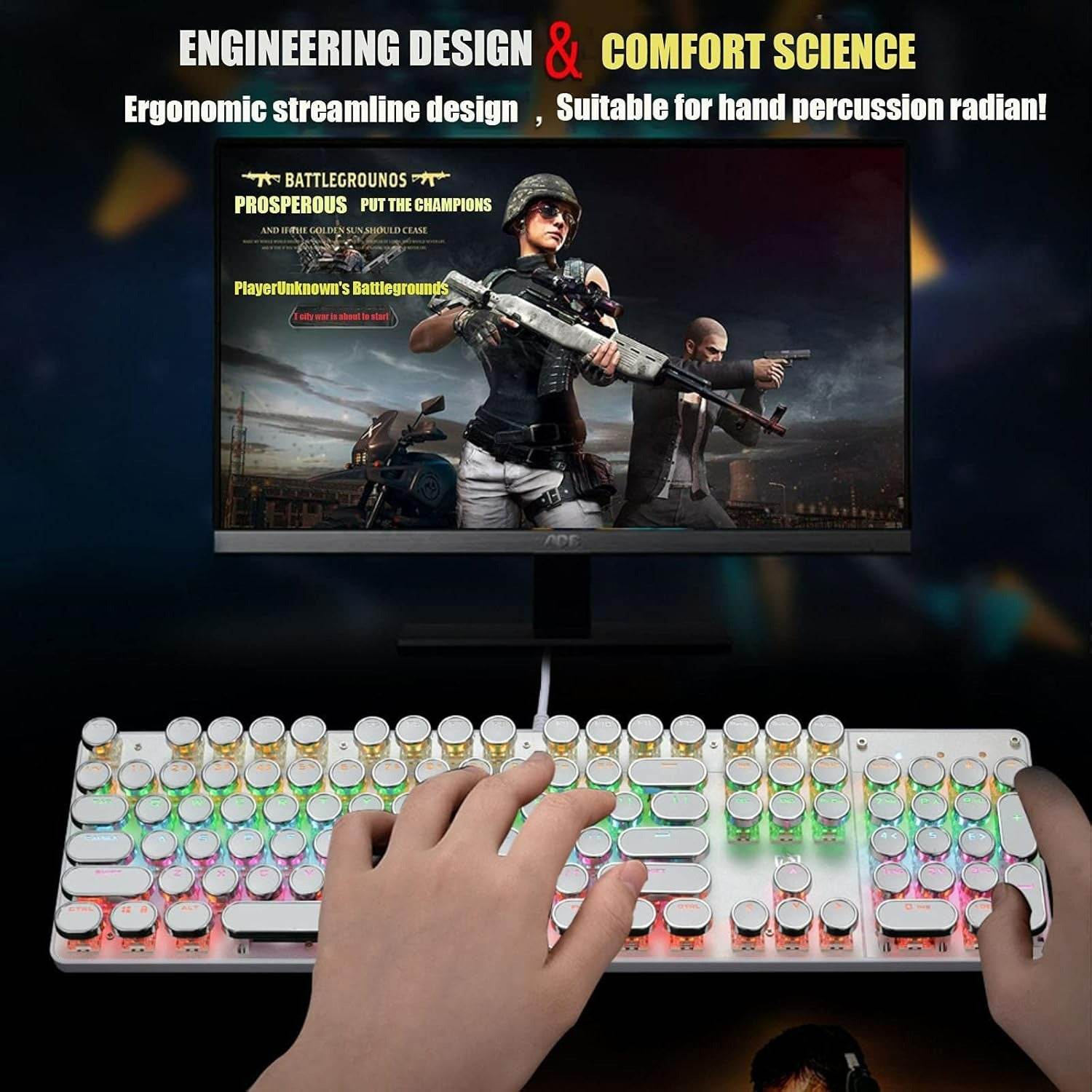 Steel Pro Mechanical Gaming and Office Keyboard - DMC Wholesale