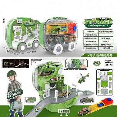 2in1 Mini Storage Military Army Mini Briefcase (17x14x8cm) - Alt View