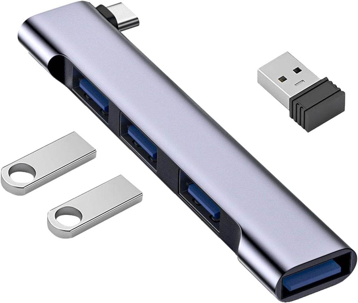 4 in 1 USB C Hub WIth 4 USB Ports - DMC Wholesale