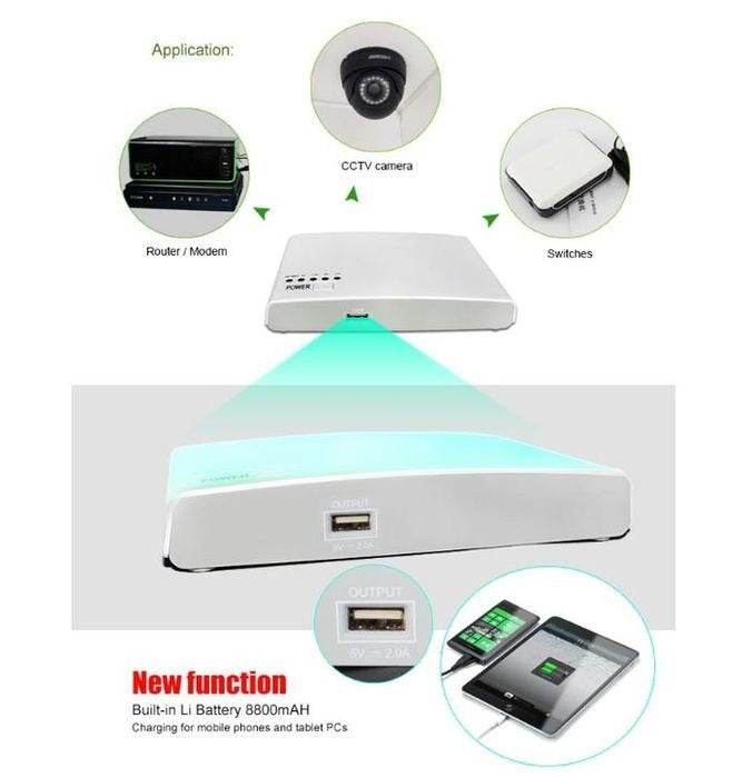 Portable Mini DC UPS 8800mAh Lithium Battery - DMC Wholesale