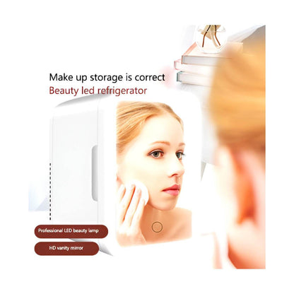 Portable Fridge with LED Mirror Light (4l) - DMC Wholesale