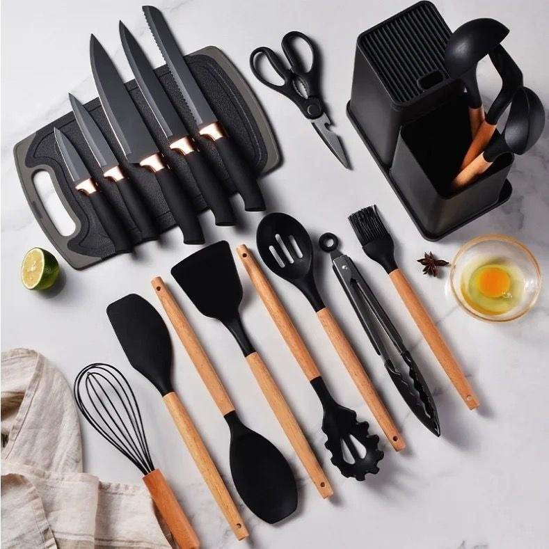 Non-Stick Silicone Kitchen Utensil Set (Small utensils) - DMC Wholesale