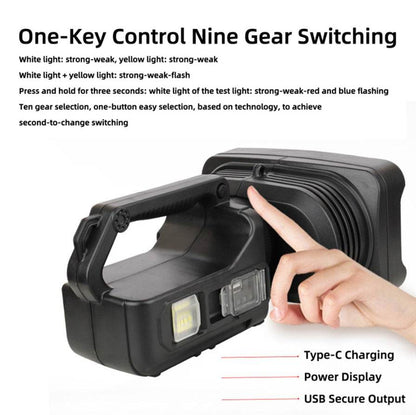 Multifunctional LED High Power Searchlight With Power Bank - DMC Wholesale