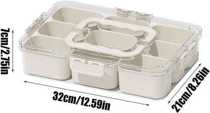 Sealed snack container (9 compartments)