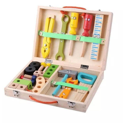 Kids Wooden Toolbox Kit - DMC Wholesale