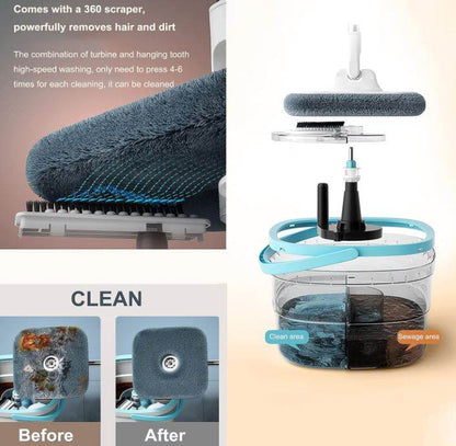 Microfiber Spin Mop & Bucket Floor Cleaning System - DMC Wholesale