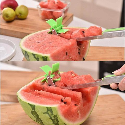 Stainless Steel Windmill Watermelon Slicer - Alt View