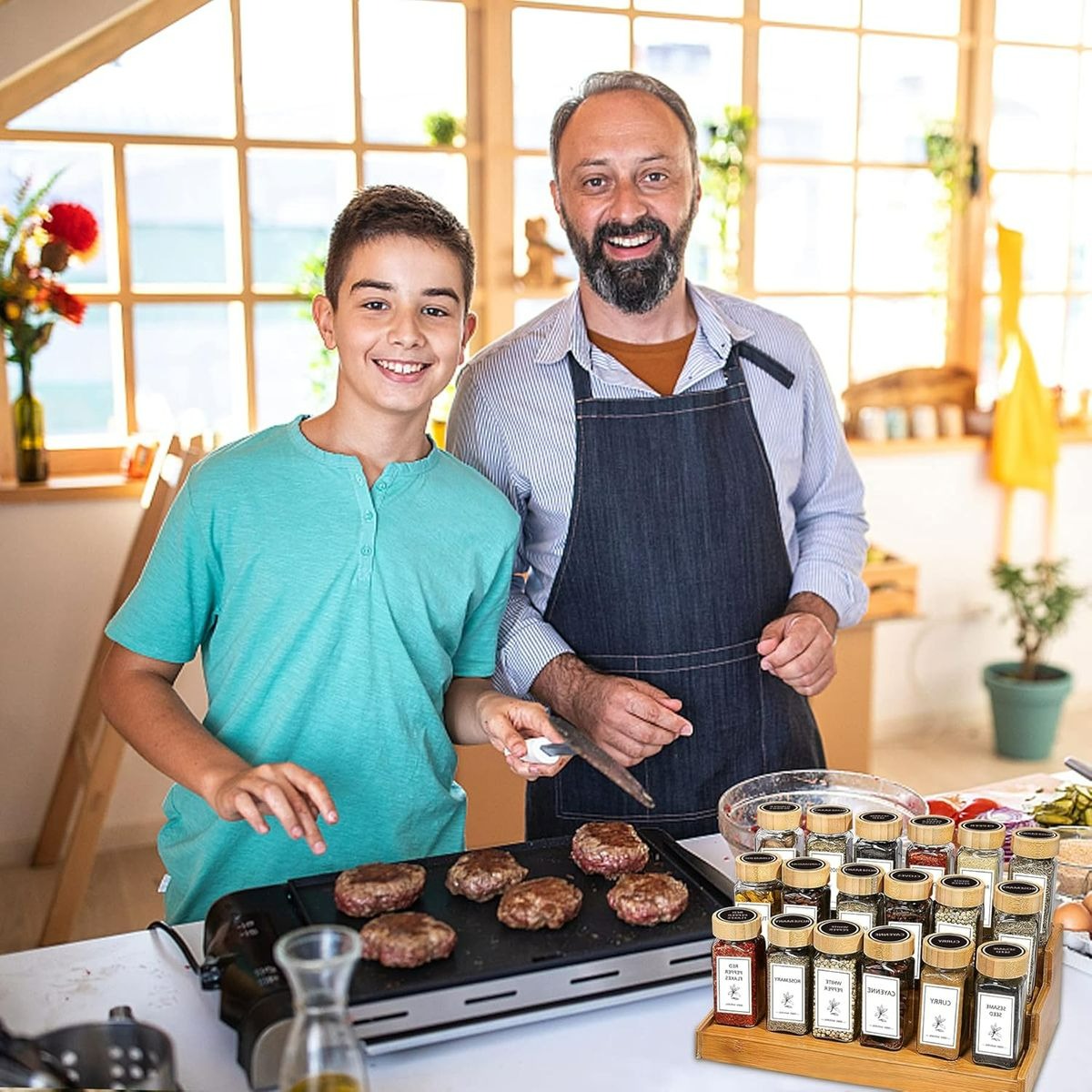 Spice Jar Containers Set (120ml)(24 pcs)