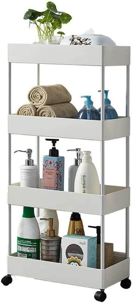 Multipurpose Space Saving Side Shelf Trolley (4 Tier) - DMC Wholesale