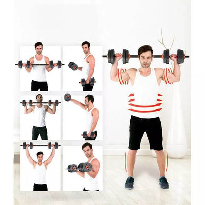 Home Gym Adjustable Dumbbell/Barbell Set (40kg) - DMC Wholesale