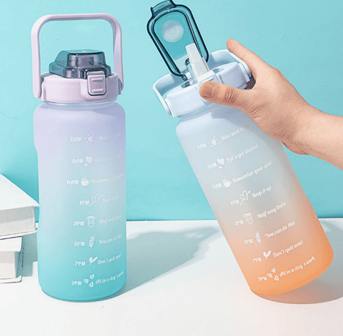 Motivational Water Bottle (2L) - Alt View