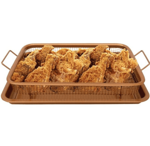 Rectangular Copper Chef Crisper - Alt View