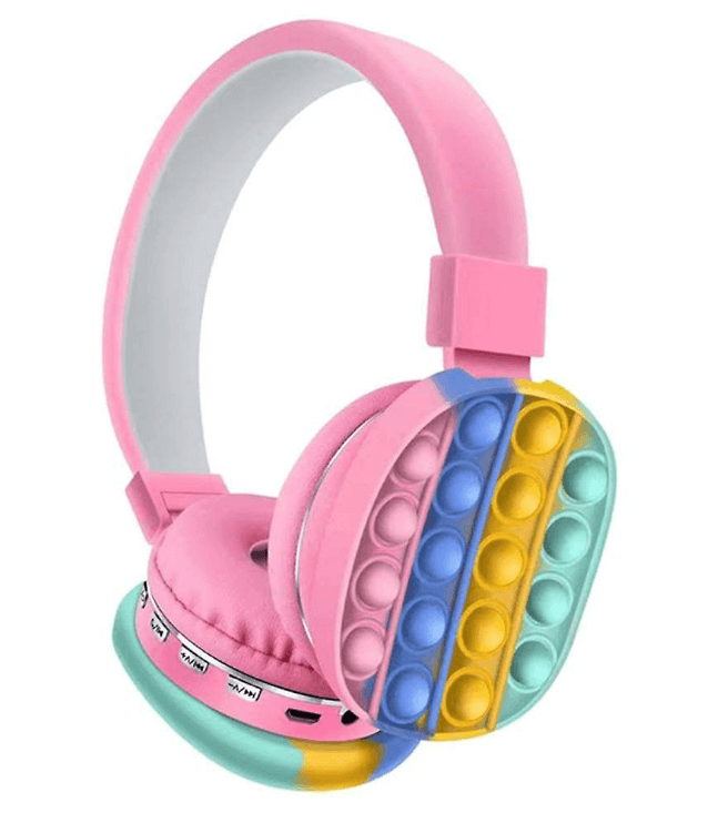 Bluetooth Pop It Headphones (Pink) - DMC Wholesale