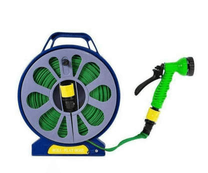 Flat Hose with Spray Gun Nozzle (15m) - DMC Wholesale