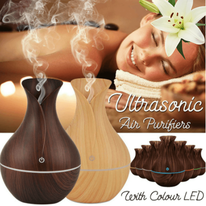 Mini Vase Ultrasonic Aroma Humidifier (150ml) - DMC Wholesale
