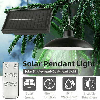 Solar LED Hanging Pendant Light - DMC Wholesale
