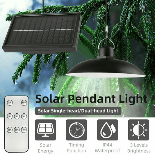 Solar LED Hanging Pendant Light - DMC Wholesale