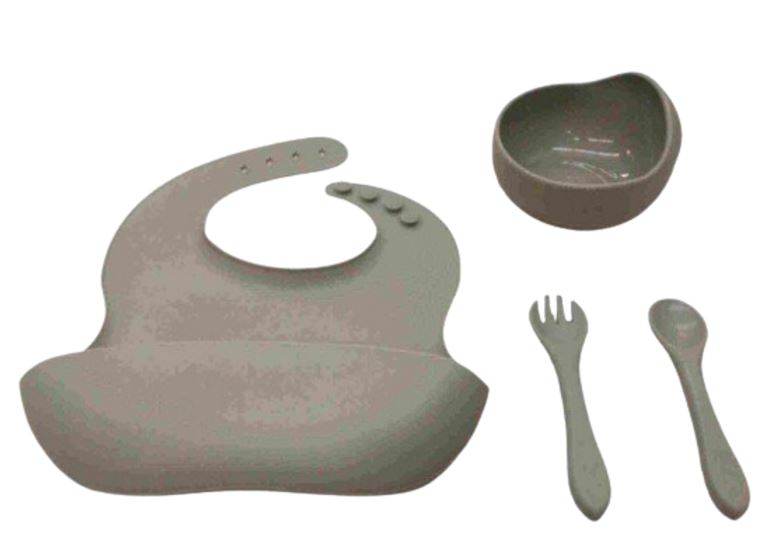 Baby Silicone Bib Set (4 pcs) - DMC Wholesale