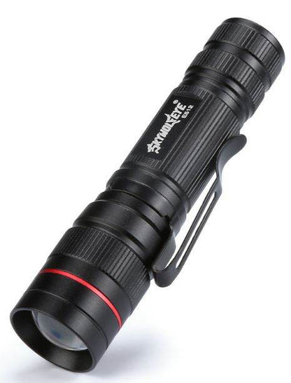 Outdoor LED Portable Rechargeable Aluminium Flashlight Gem Torch - DMC Wholesale